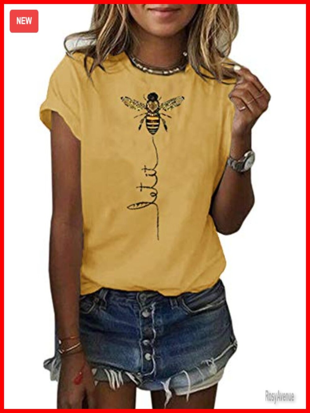 Bee Graphic Short Sleeve Tee